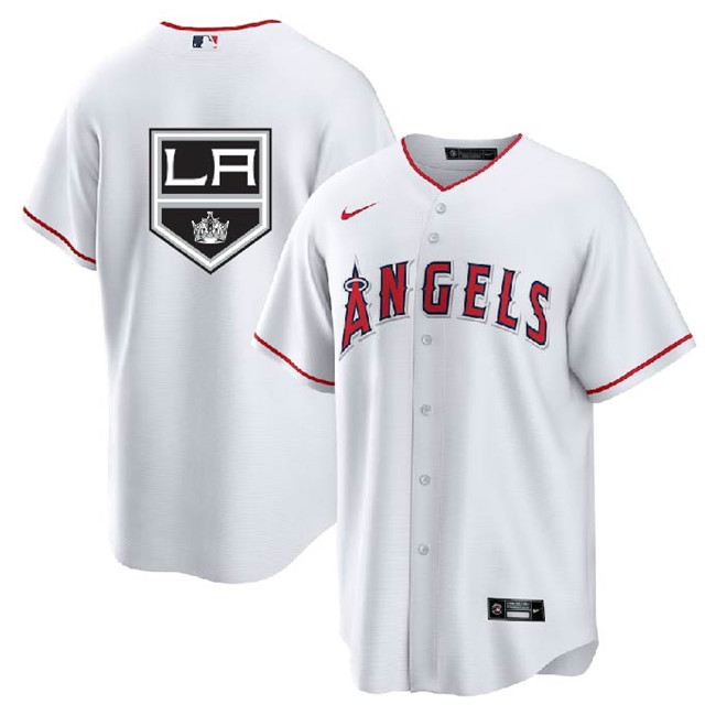 Los Angeles Angels Kings White Cool Base Stitched Jersey - Zenithce