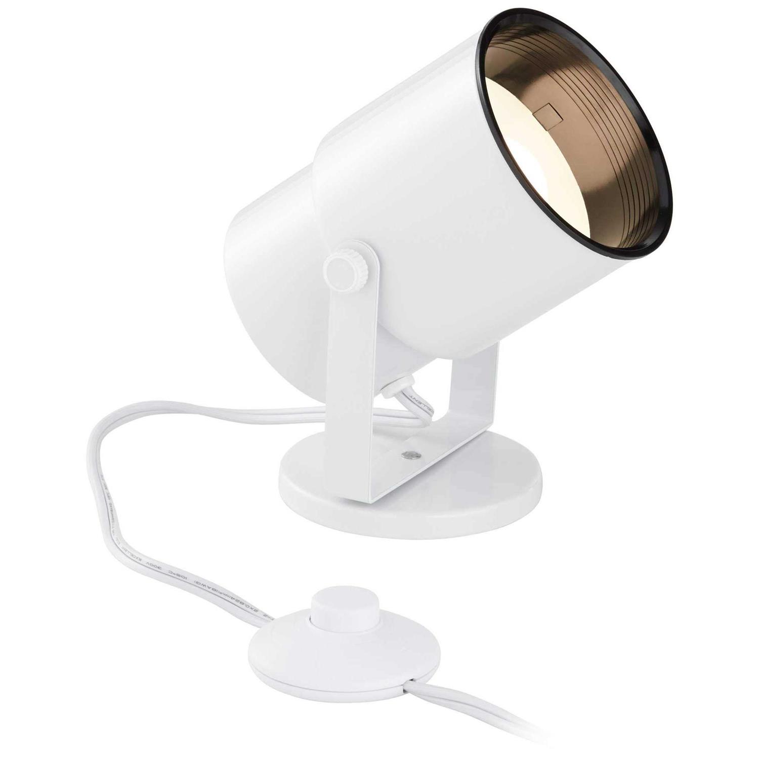 Pro Track Set of 2 Can Mini Uplighting Indoor Accent Spot-Lights Plug-In Floor Plant Home Decorative Art Desk Picture Table Finish 6 1/2 High - Zenithce