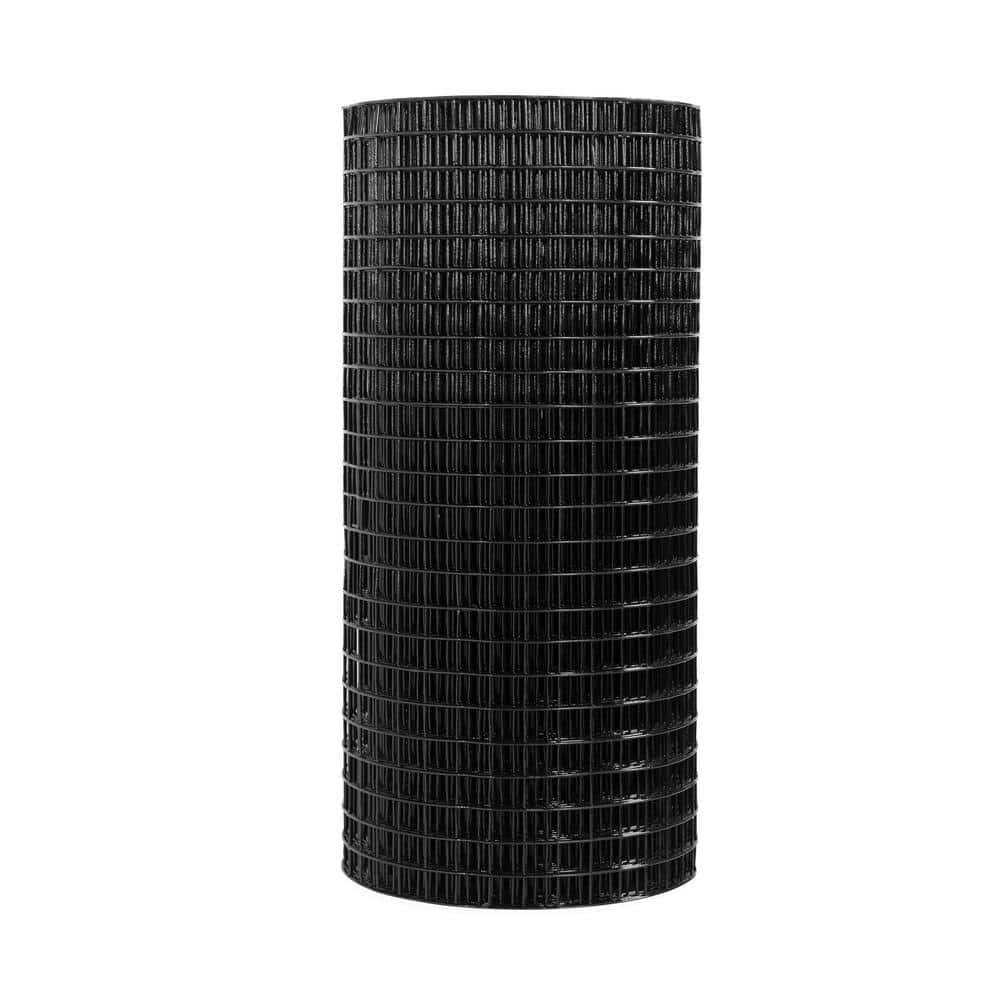 Fencer Wire 16 Gauge Black Vinyl Coated Welded Wire Mesh Size by 1 inch - Zenithce