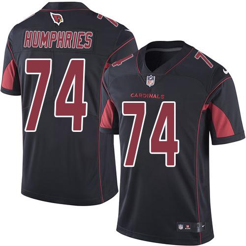 Cardinals #74 D.J. Humphries Black Stitched Limited Rush Nike Jersey - Zenithce