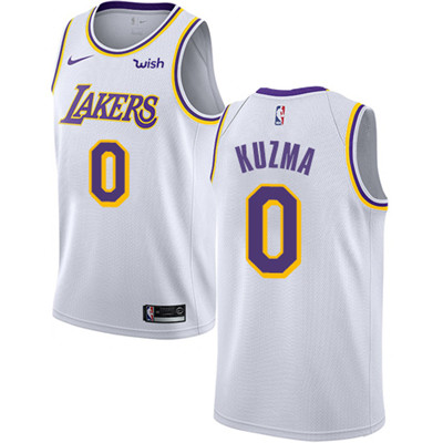 Los Angeles Lakers #0 Kyle Kuzma White Swingman Association Edition Jersey - Zenithce