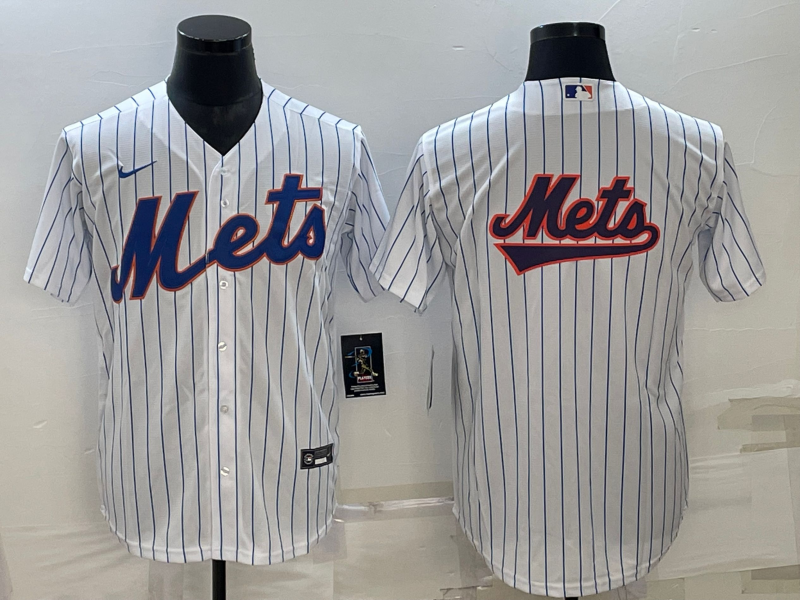 New York Mets White Team Big Logo Cool Base Stitched Jersey - Zenithce