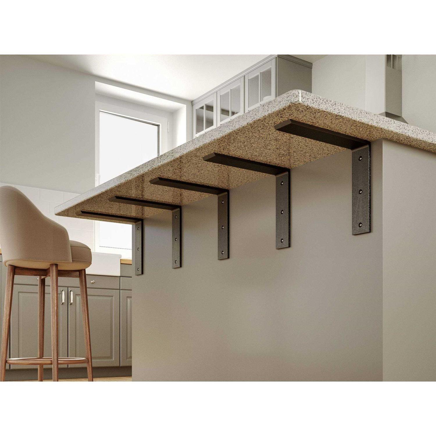 Standard Front Mount Countertop L Bracket - Zenithce
