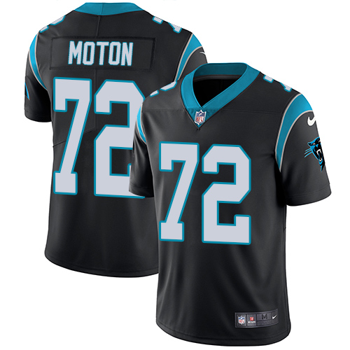 Carolina Panthers #72 Taylor Moton Black Vapor Untouchable Limited Stitched Jersey - Zenithce