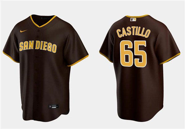 San Diego Padres #65 José Castillo Brown Cool Base Stitched Jersey - Zenithce