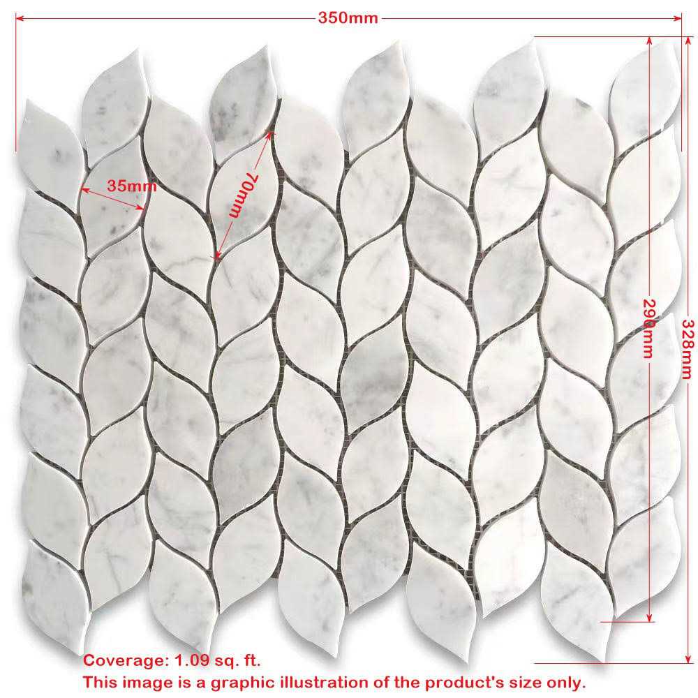 Marble Online Hexagon Snowflake Thassos White Marble Mosaic Tile Black Green Gold - Zenithce