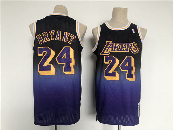 Los Angeles Lakers #24 Kobe Bryant Purple Throwback Jersey - Zenithce
