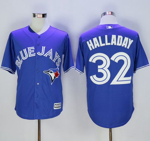 Blue Jays #32 Roy Halladay Blue New Cool Base Stitched Jersey - Zenithce