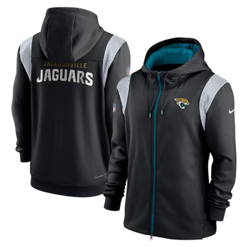 Jacksonville Jaguars Black Zipper Hoodie - Zenithce