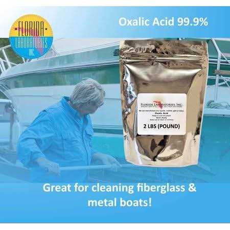Florida Laboratories Oxalic Acid 99.6% Deck, Crystals, Metal Cleaning - Zenithce