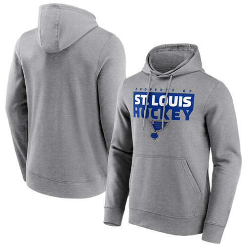 St. Louis Blues Gray Gain Ground Hoodie - Zenithce