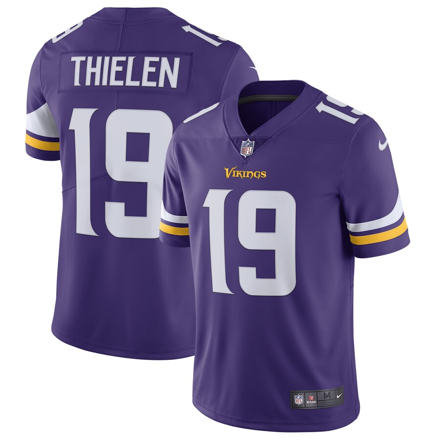Minnesota Vikings #19 Adam Thielen Purple Vapor Untouchable Limited Stitched Jersey - Zenithce