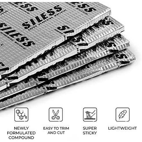 Siless 80 mil Car Sound Deadening mat - Zenithce