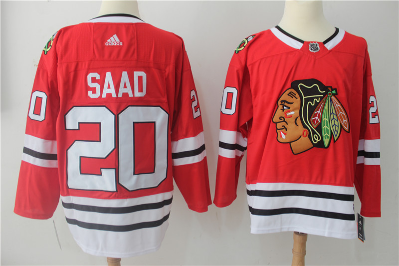 Chicago Blackhawks #20 Brandon Saad Red Stitched Adidas Jersey - Zenithce