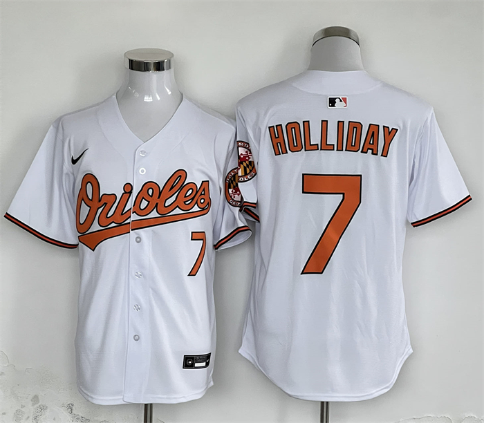 Baltimore Orioles #7 Jackson Holliday White 2024 Limited Cool Base Stitched Jersey - Zenithce