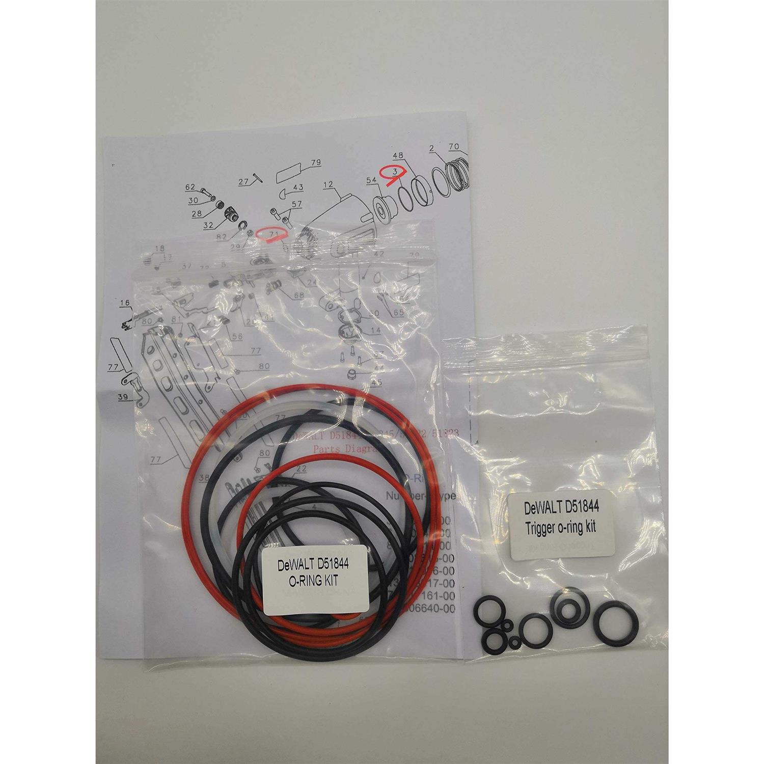 O-Ring Rebuild Kit Adjustable Detent Hydraulic Log Splitter Control Valve LVA1 - Zenithce