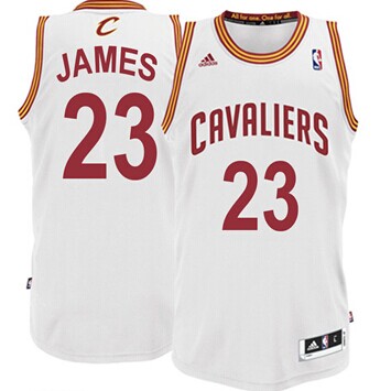 Cleveland Cavaliers #23 LeBron James White Swingman Jersey - Zenithce