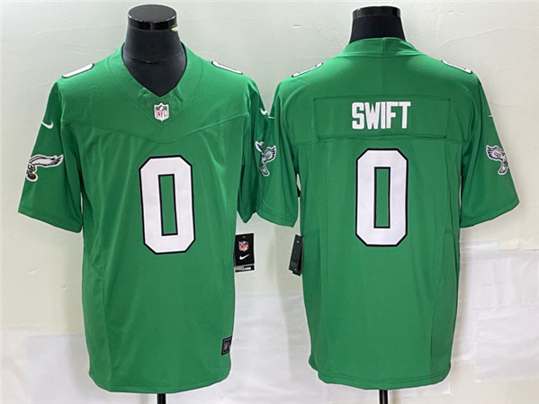 Philadelphia Eagles #0 D’andre Swift Green 2023 F.U.S.E. Vapor Untouchable Stitched Jersey - Zenithce