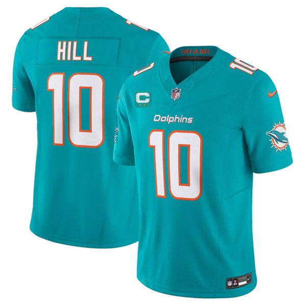 Miami Dolphins #10 Tyreek Hill Aqua 2023 F.U.S.E With 2-Star C Patch Vapor Limited Stitched Jersey - Zenithce