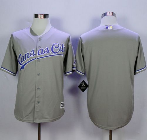 Royals Blank Grey New Cool Base Stitched Jersey - Zenithce
