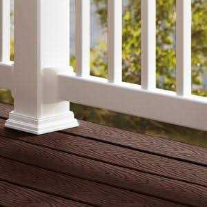 Trex Select Classic White Rail Kit w/ Round Black Balusters - Zenithce