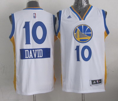 Golden State Warriors #10 David Lee Revolution 30 Swingman 2014 Christmas Day White Jersey - Zenithce