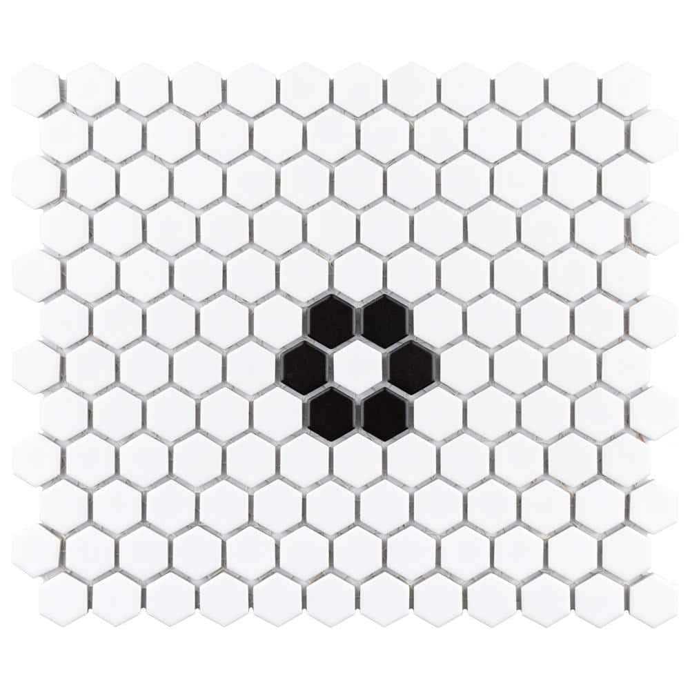 Metro Hex Porcelain Mosaic Wall & Floor Tile Merola Tile - Zenithce