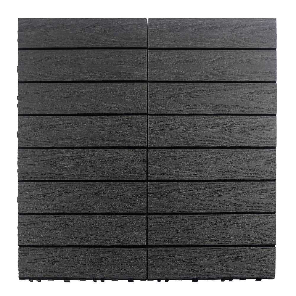 NewTechWood Ultrashield Naturale 1 ft. x 1 ft. Composite Quick Deck Outdoor Deck Tile Sample - Zenithce