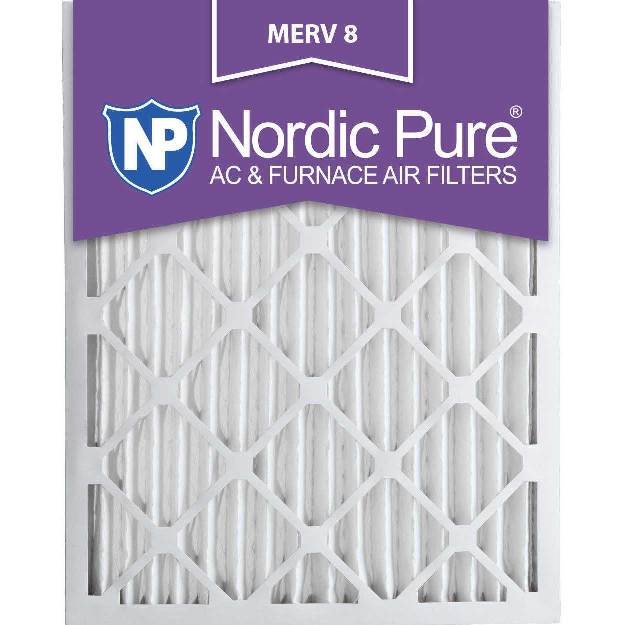 Nordic Pure 20x20x5 Air Bear Replacement 255649-103 MERV 10 Air Filters - Zenithce