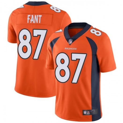Denver Broncos #87 Noah Fant Orange Vapor Untouchable Limited Stitched Jersey - Zenithce