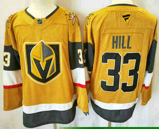 Vegas Golden Knights #33 Adin Hill Gold Authentic Jersey - Zenithce