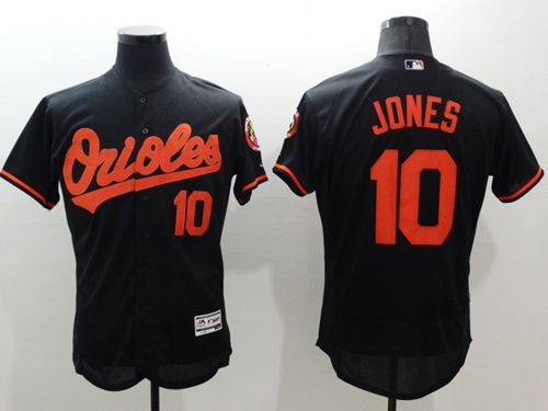 Orioles #10 Adam Jones Black Flexbase Authentic Collection Stitched Jersey - Zenithce