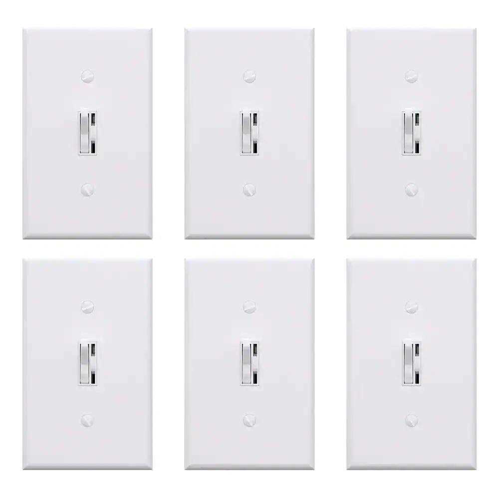 ELEGRP Slide Dimmer Switch for Dimmable LED,CFL,Incandescent Bulbs,Single Pole/ 3-Way - Zenithce