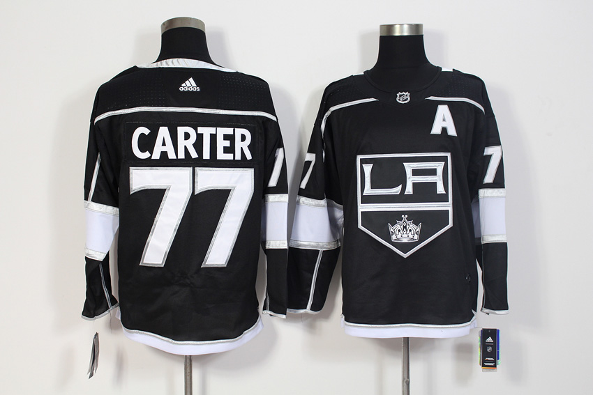 Los Angeles Kings #77 Jeff Carter Black Stitched Adidas Jersey - Zenithce