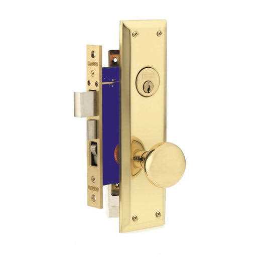 Marks 21AC Double Cylinder Iron Gate Ornamental Knob Plate Mortise Lock Set with 2-1/2 Backset 21ac/3-wrh - Zenithce