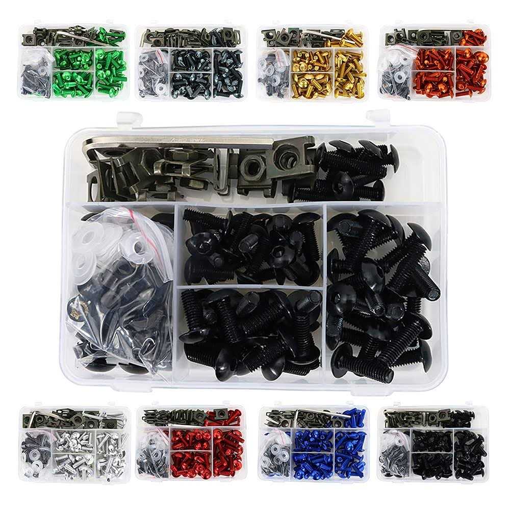 Rearace Universal Motorcycle Fairing Bolt Kits Fit for Crf-r Series Yz Series - Zenithce
