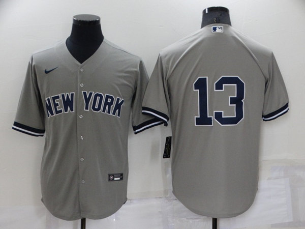 New York Yankees #13 Alex Rodriguez Gray Cool Base Stitched Baseball Jersey - Zenithce