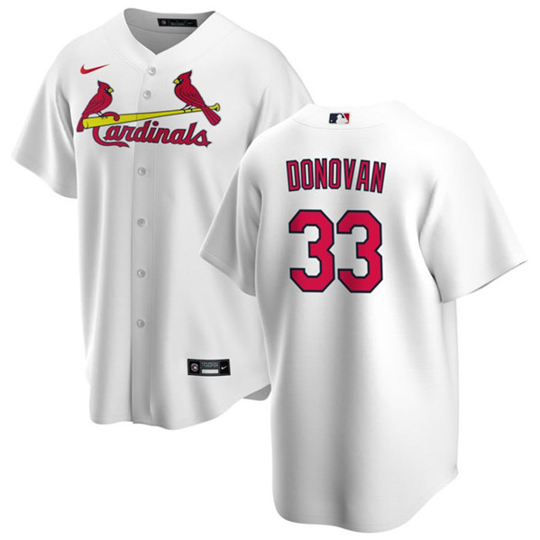 St. Louis Cardinals #33 Brendan Donovan White Cool Base Stitched Jersey - Zenithce