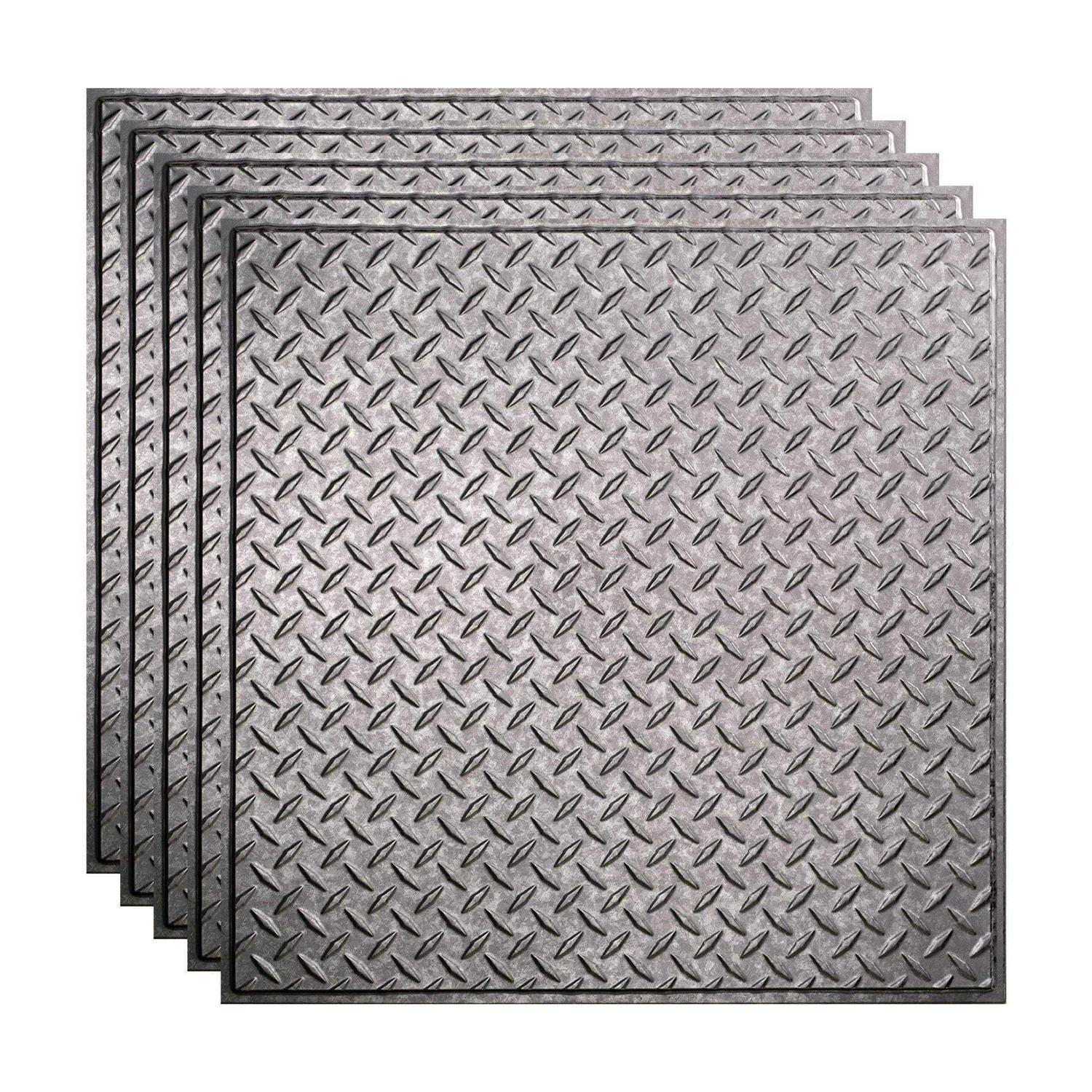 Fasade Coffer Decorative Vinyl 2ft x 2ft Lay In Ceiling Tile - Zenithce