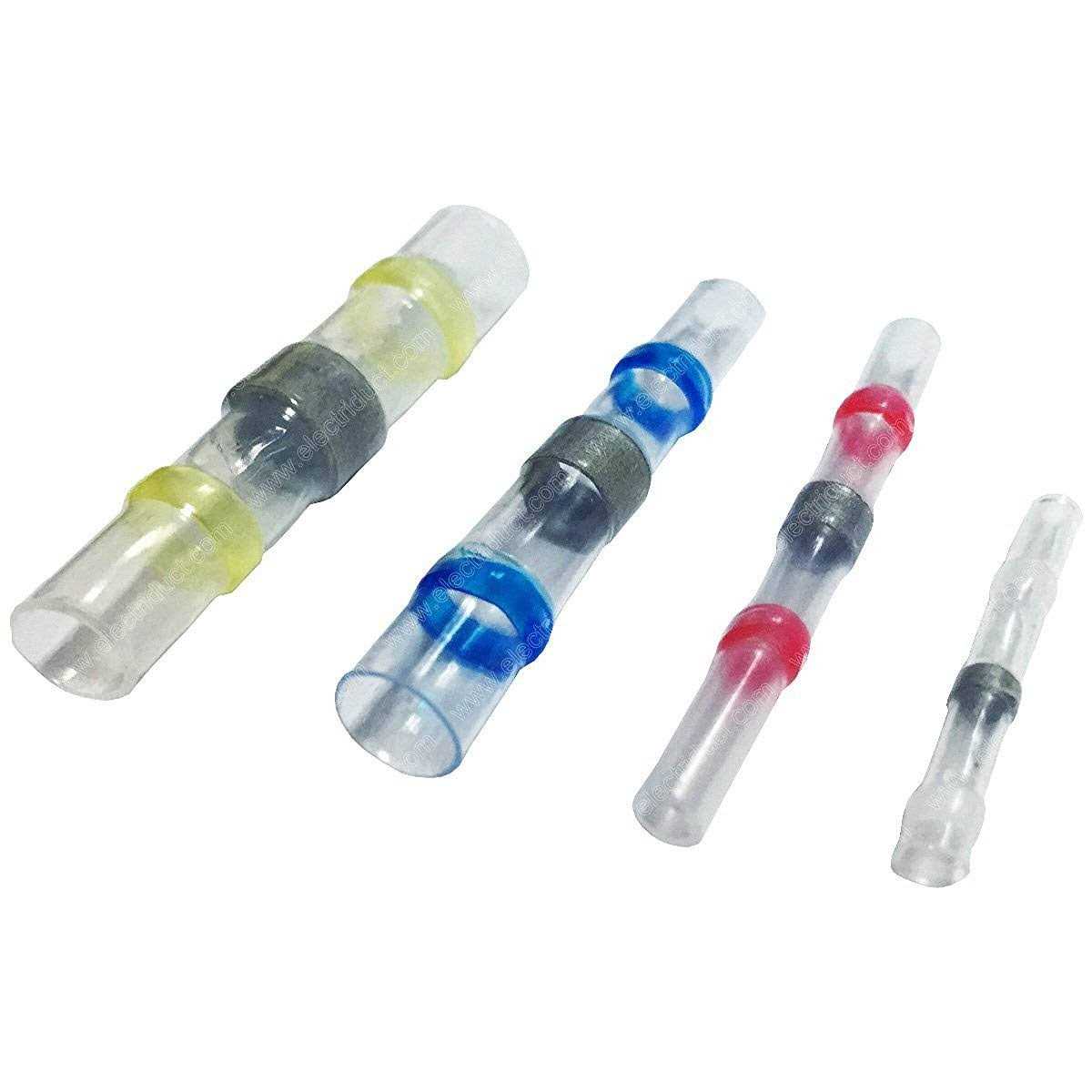 Electriduct Heat Shrink Solder Sleeve Crimpless Butt Connectors - Zenithce