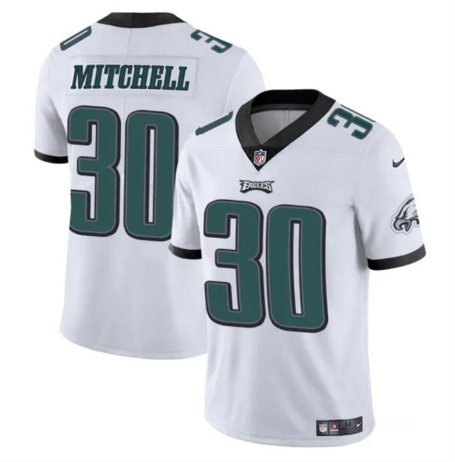 Philadelphia Eagles #30 Quinyon Mitchell White 2024 Draft Vapor Untouchable Limited Stitched Jersey - Zenithce