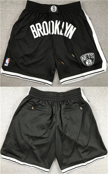 Brooklyn Nets Black Shorts (Run Small) - Zenithce