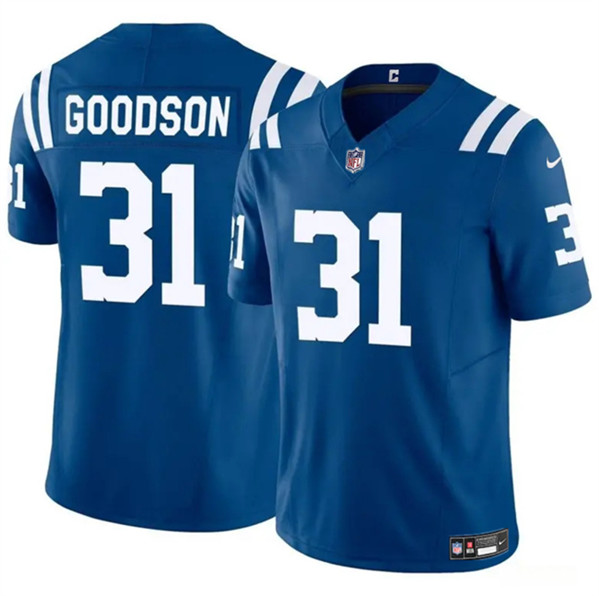 Indianapolis Colts #31 Tyler Goodson Blue 2024 F.U.S.E. Vapor Limited Stitched Jersey - Zenithce