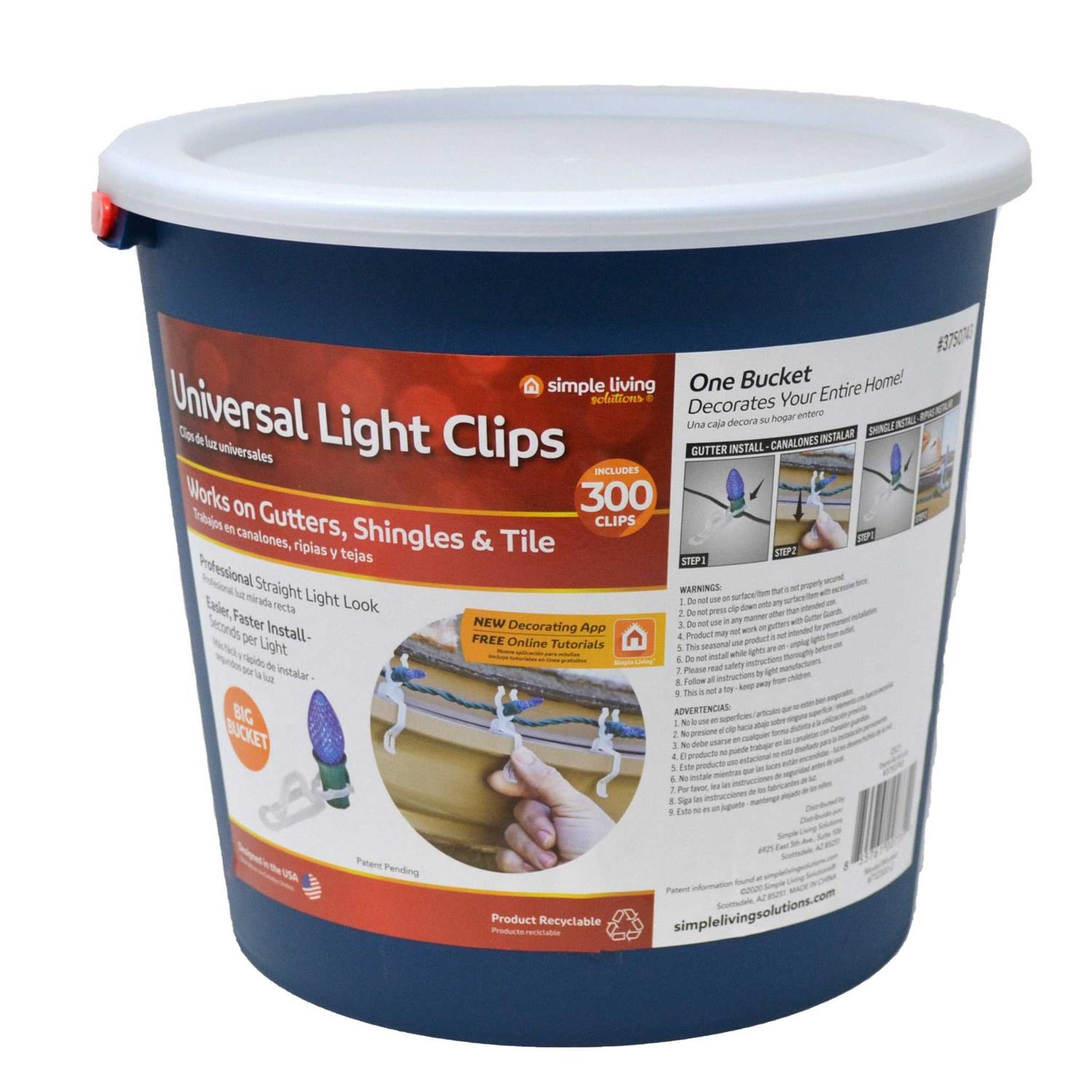 Simple Living Solutions Universal Light Clips - Zenithce