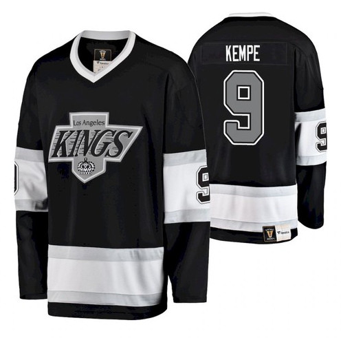 Los Angeles Kings #9 Adrian Kempe Black Stitched Jersey - Zenithce