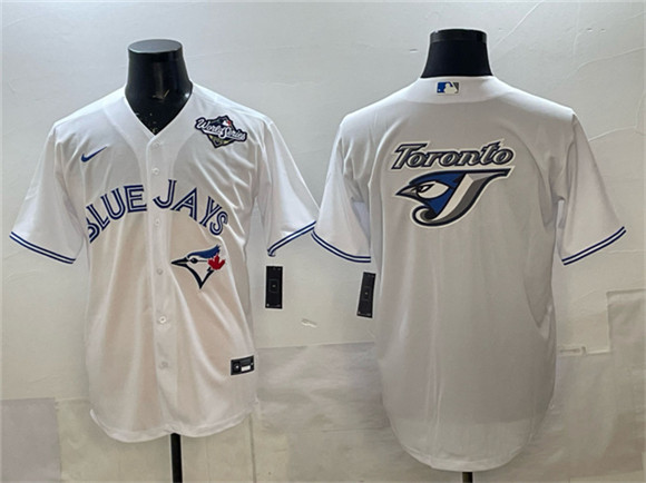 Toronto Blue Jays Team Big Logo White 2025 World Series Home Cool Base Stitched Jersey - Zenithce