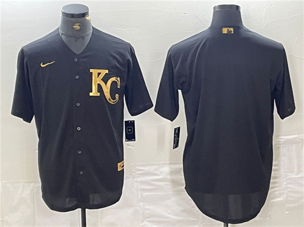 Kansas City Royals Blank Black Cool Base Stitched Jersey - Zenithce