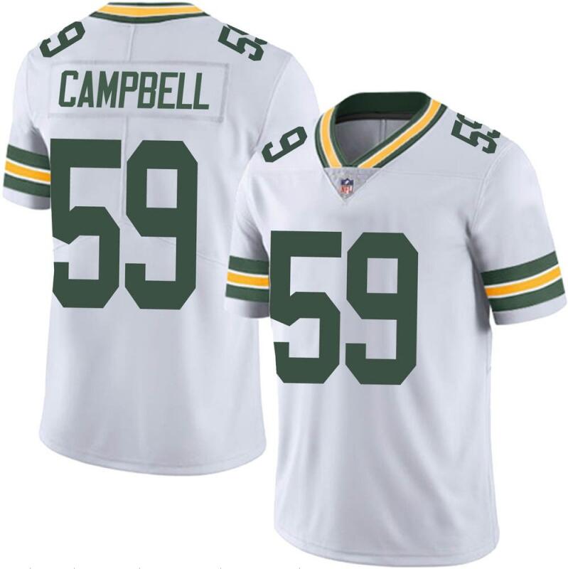 Green Bay Packers #59 De'Vondre Campbell White Stitched Jersey - Zenithce
