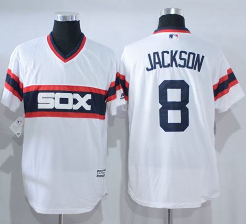 White Sox #8 Bo Jackson White New Cool Base Alternate Home Stitched Jersey - Zenithce