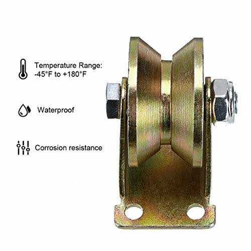 Skelang 2 Spring Loaded Gate Caster Retractable 2-12 Swivel Gate Caster Wheel for Garden Wooden Gate - Zenithce